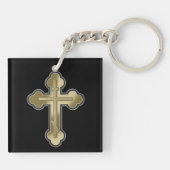 Orthodoxe Kreuz Schlüsselanhänger (Rückseite)