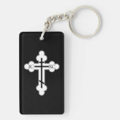 Orthodoxe Kreuz Schlüsselanhänger (Rückseite)