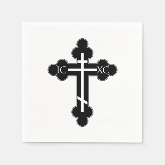 Orthodoxe Kreuz Serviette (Vorderseite)