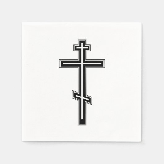 Orthodoxe Kreuz Serviette (Vorderseite)