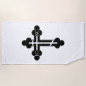 Orthodoxe Kreuz Strandtuch (Vorderseite)