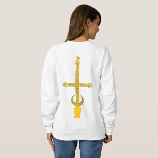 Orthodoxe Kreuz Sweatshirt (Schwarz voll)