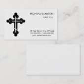 Orthodoxe Kreuz Visitenkarte (Vorne/Hinten)