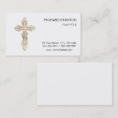 Orthodoxe Kreuz Visitenkarte (Vorne/Hinten)