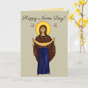 Orthodoxe Namenstagskarte Karte
