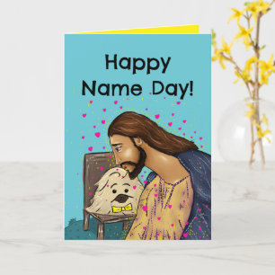 Orthodoxe Namenstagskarte (Smee der Pekingese) Karte