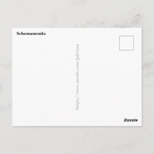 Orthodoxe Schemamonks Postkarte (Rückseite)