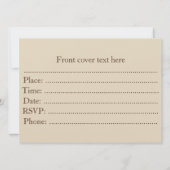 Orthodoxe Weihnachten. Die reiche Dekoration Einladung (Rückseite)