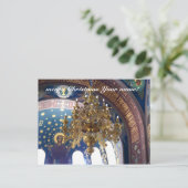 Orthodoxe Weihnachten. Die reiche Dekoration Postkarte (Stehend Vorderseite)