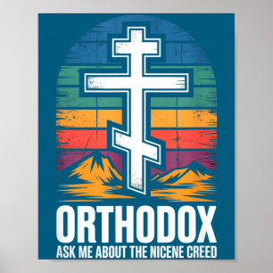 Orthodoxer Christ fragt mich über das Nicänische G Poster