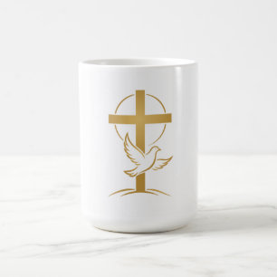 Orthodoxer Glaubenskreuz & Taube Kaffeetasse