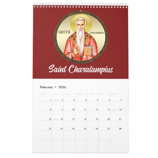 Orthodoxer Kalender 2025 (Feb 2026)