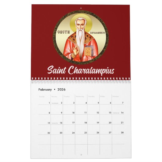 Orthodoxer Kalender 2025 (Feb 2026)