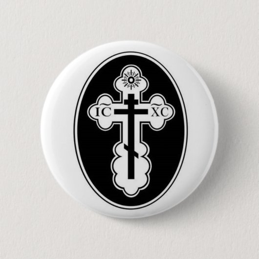 Orthodoxer Querknopf St. Olga Button (Vorderseite)