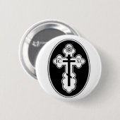 Orthodoxer Querknopf St. Olga Button (Vorne & Hinten)