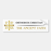 Orthodoxes Christentum der alte Glaube Autoaufkleber (Vorne)