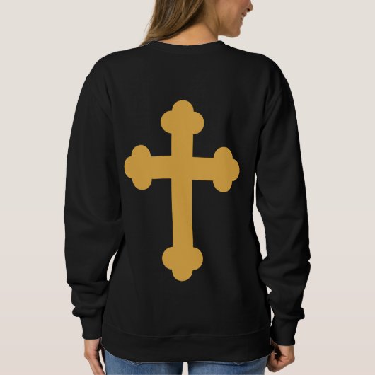 Orthodoxes Crosspulli Sweatshirt (Rückseite)