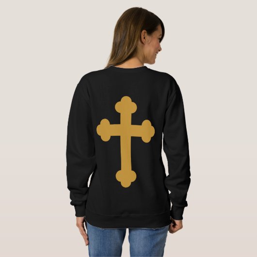 Orthodoxes Crosspulli Sweatshirt (Schwarz voll)
