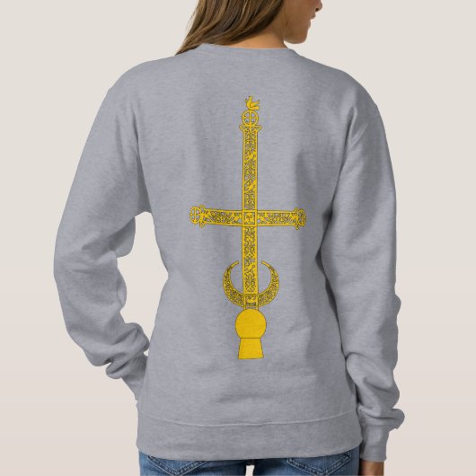 Orthodoxes Crosspulli Sweatshirt (Rückseite)