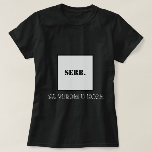 Orthodoxes Crosspulli T-Shirt (Design vorne)