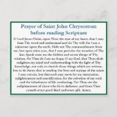 Orthodoxes Gebet vor dem Lesen der Schriftenkarte Postkarte (Vorderseite)