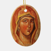 Orthodoxes Ikonen-Weihnachten Ornamen-- Keramik Ornament (Hinten)