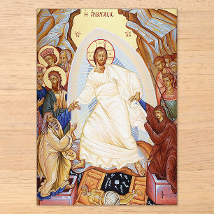 Orthodoxes Symbol der Anastasenresurrektion Acryleinladungen