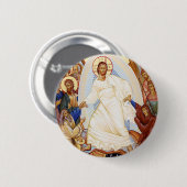 Orthodoxes Symbol der Anastasenresurrektion Button (Vorne & Hinten)
