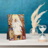 Orthodoxes Symbol der Anastasenresurrektion Fotoplatte (Seite)