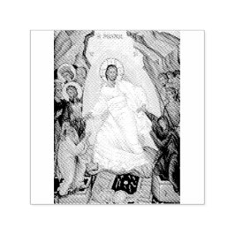 Orthodoxes Symbol der Anastasenresurrektion Permastempel