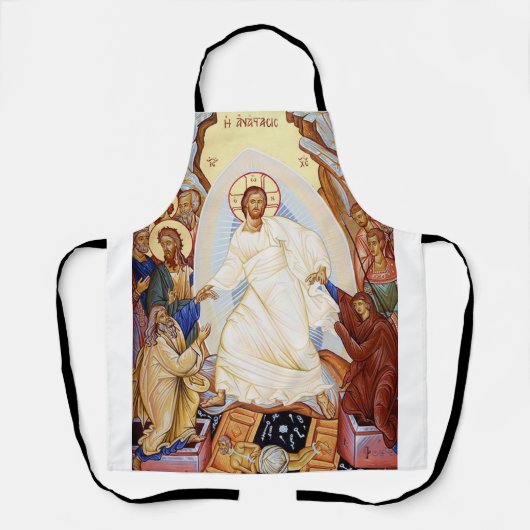Orthodoxes Symbol der Anastasenresurrektion Schürze (Vorderseite)