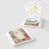 Orthodoxes Symbol der Anastasenresurrektion Steinuntersetzer (Seitenansicht)