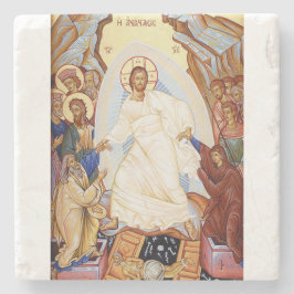 Orthodoxes Symbol der Anastasenresurrektion Steinuntersetzer