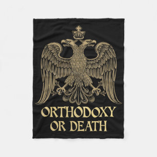 Orthodoxie oder Tod Orthodoxe Christliche Byzantin Fleecedecke