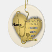 Orthopädas Gelbes Herz Keramik Ornament (Links)