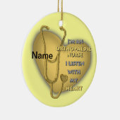 Orthopädas Gelbes Herz Keramik Ornament (Rechts)