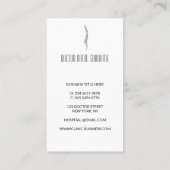 Orthopädie-Arzt Visitenkarte (Rückseite)