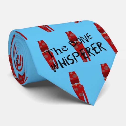 Orthopädie Ärztin Chirurgin Blaue Krawatte (Gerollt)