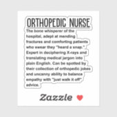 Orthopädie Aufkleber (Blatt)