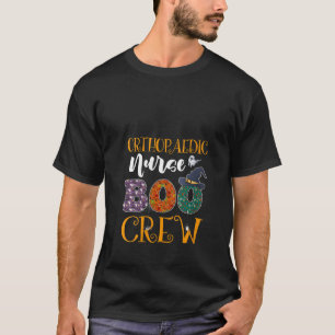 Orthopädie Crew Boo Nurse Nurse Halloweennahrung T-Shirt