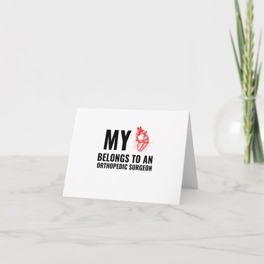 Orthopädie Feiertagskarte (Vorderseite)