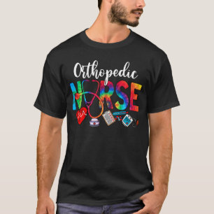 Orthopädie Gefärbte Krawatte Liebe Herz Stethoscop T-Shirt