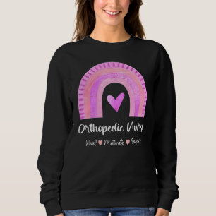 Orthopädie Krankenheilmotivat Inspirier Boho Rainb Sweatshirt
