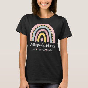 Orthopädie Krankenheilmotivat Inspirier Boho Rainb T-Shirt