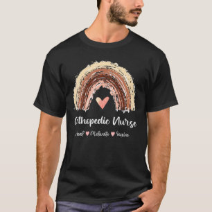 Orthopädie Krankenheilmotivat Inspirier Boho Rainb T-Shirt