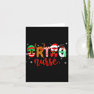 Orthopädie-Krankenschwester-Weihnachts-Shirt Krank Karte