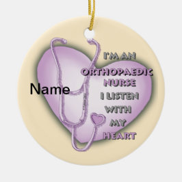 Orthopädie Lila Herz Keramik Ornament