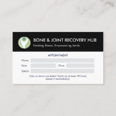 Orthopädie | Moderne Ernennung Visitenkarte (Rückseite)