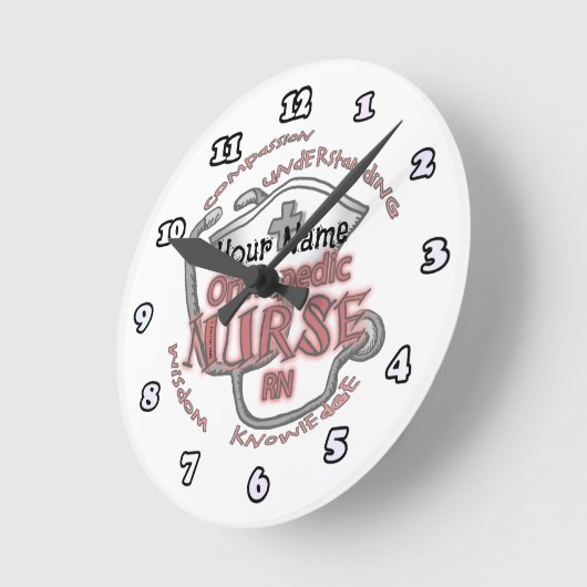 Orthopädie Nurse Axiom Runde Wanduhr (Winkel)