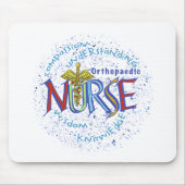 Orthopädie Nurse Motto mousepad (Vorne)